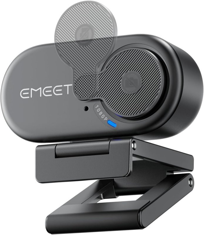 EMEET C100 Webcam 1080P com Microfone Integrado e Tampa de Privacidade