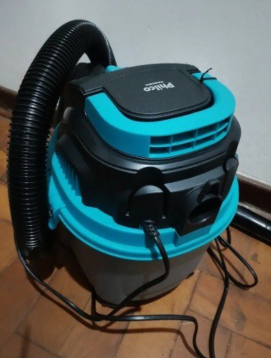 Aspirador De Po Pas08a Cinza Com Azul + Frete Grátis