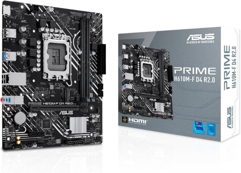 Asus PRIME H610M-F D4 R2.0 Placa Mãe LGA 1700 DDR4 M.2 USB 3.2