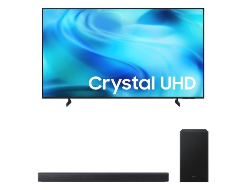 Samsung Combo Smart TV 58" Crystal UHD 4K 2026 + Soundbar Samsung HW-B450F + Frete Grátis