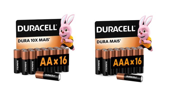 Pack 16 un. Duracell Pilha Alcalina AA