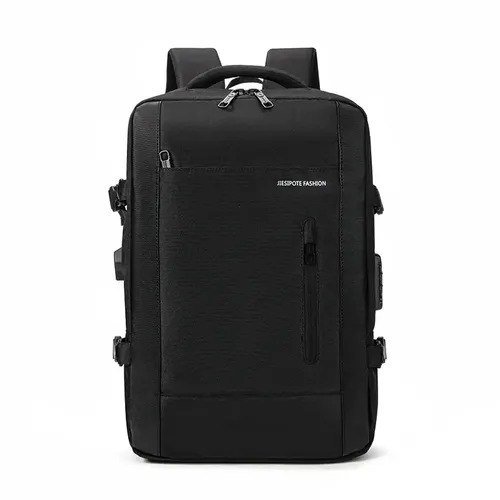 Mochila para Notebook Expansível de 30 a 42L, Impermeável e Antifurto, para Viagem com USB e Laptop 15.6”