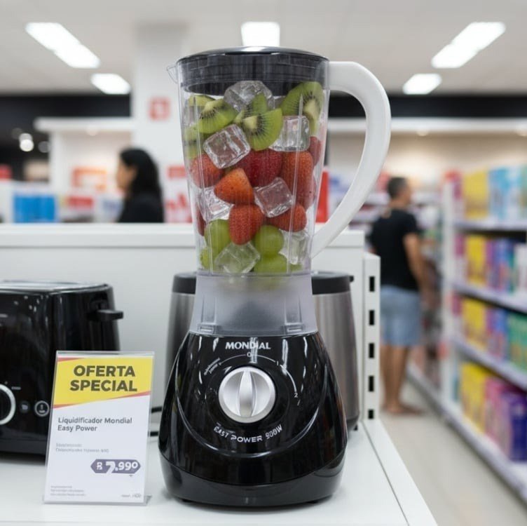 Liquidificador Mondial Easy Power L-550-w Preto + Frete Grátis