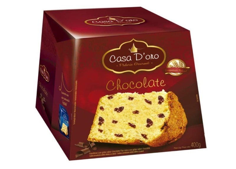 Santa Edwiges Panettone Com Gotas De Chocolate Casa D'Oro 400G