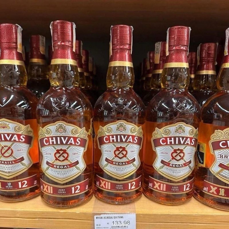 Whisky Chivas Regal 12 anos Blended Escocês - 1 litro