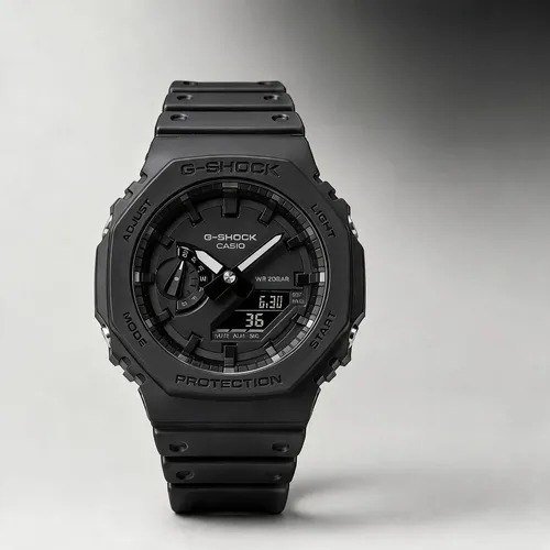 Relógio Casio G-shock Ga-2100-1a1dr Masculino Preto Carbon Preto