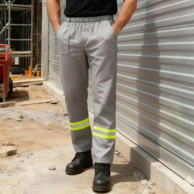 Calça Brim Pesado Reforçada Entre Pernas Trabalho Empresa