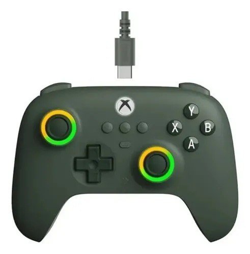 Controle 8bitdo Ultimate C Com Fio Para Xbox Rgb Hall Effect Cor Verde-escuro