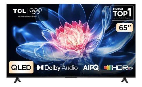 Smart Tv Tcl 65 Polegadas Qled 4k T6c Wifi Bluetooth Google Tv Tela Hva E Hdr10+ 65t6c