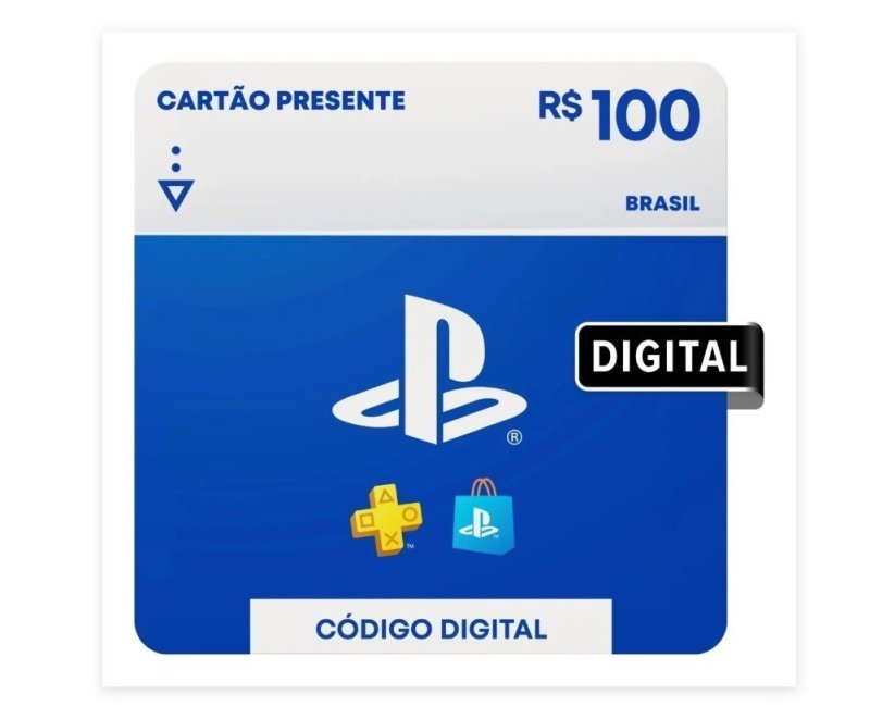 Sony PlayStation Store Gift Card R$100