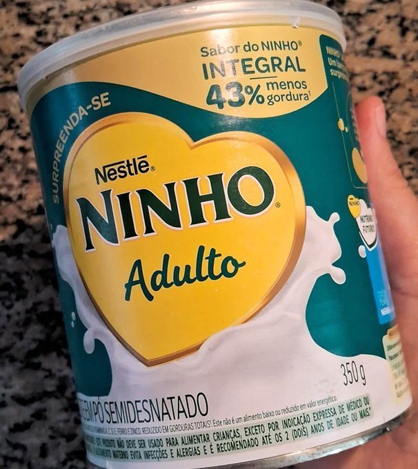 Leite Pó Semidesnatado Ninho Adulto Lata 350g