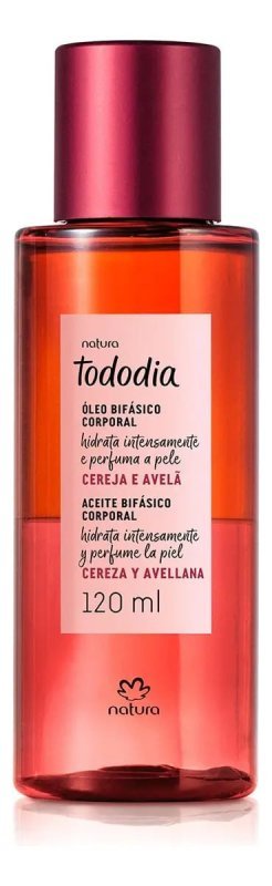 Óleo Corporal Bifásico Natura Tododia Cereja e Avelã 120ml