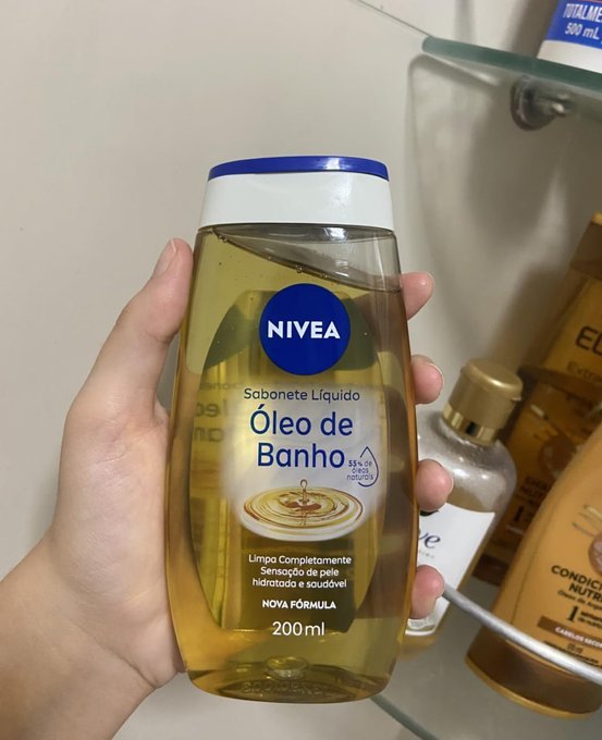 Sabonete Líquido Nivea Óleo de Banho 200ml + Frete Grátis