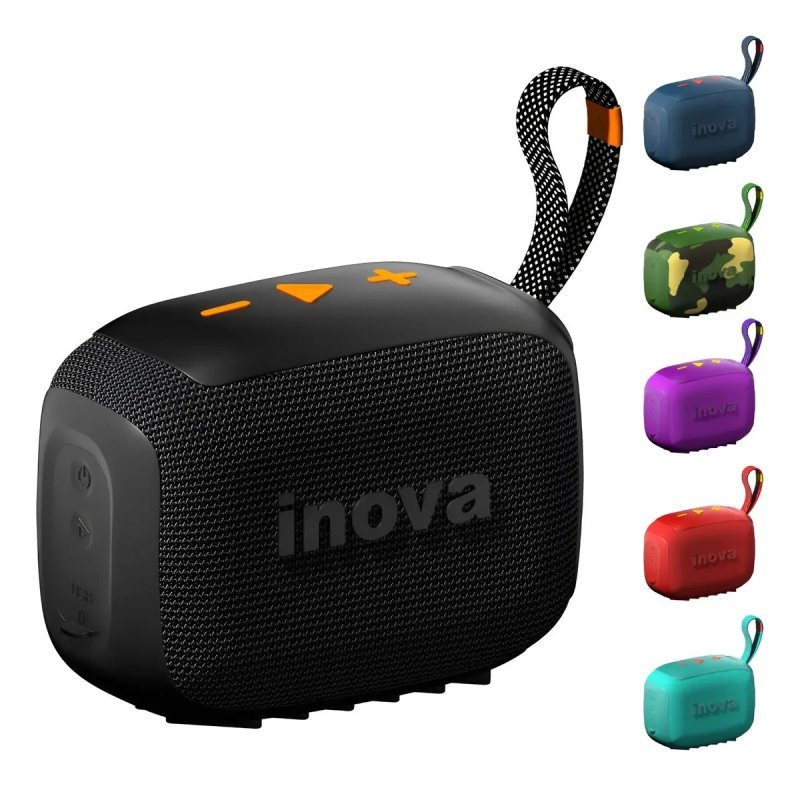 Caixa Som Bluetooth Portátil Tws Grave Potente Com Radio 15h