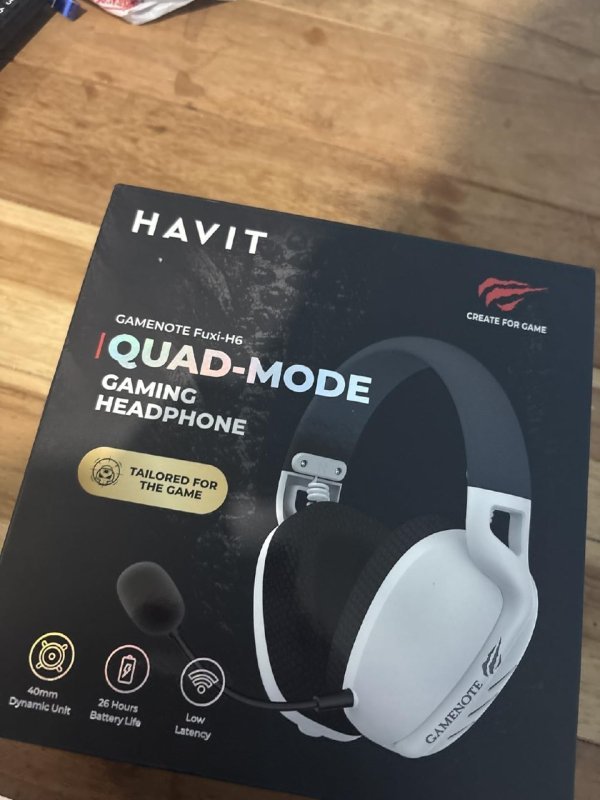 Headset Gamer Sem Fio Havit Gamenote Fuxi-H6 Preto
