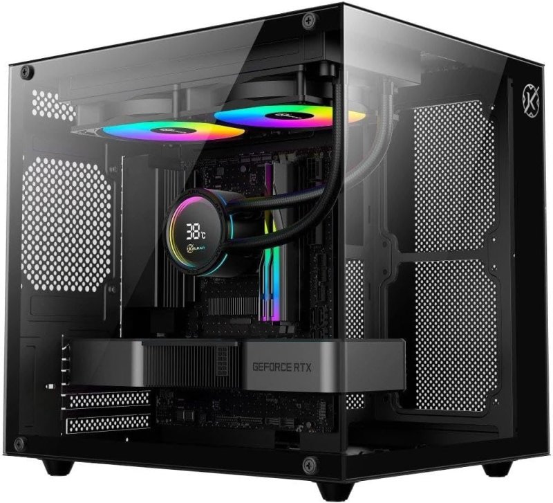 Gabinete Gamer Kalkan Midgard Lite, M-atx, Frontal e Lateral em Vidro Temperado