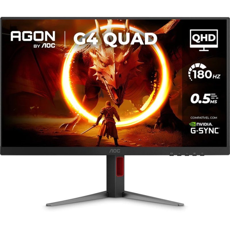 Monitor Gamer AOC AGON QUAD 27" QHD 180Hz