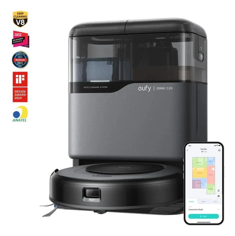 Robô Aspirador Anker eufy C20 3 em 1