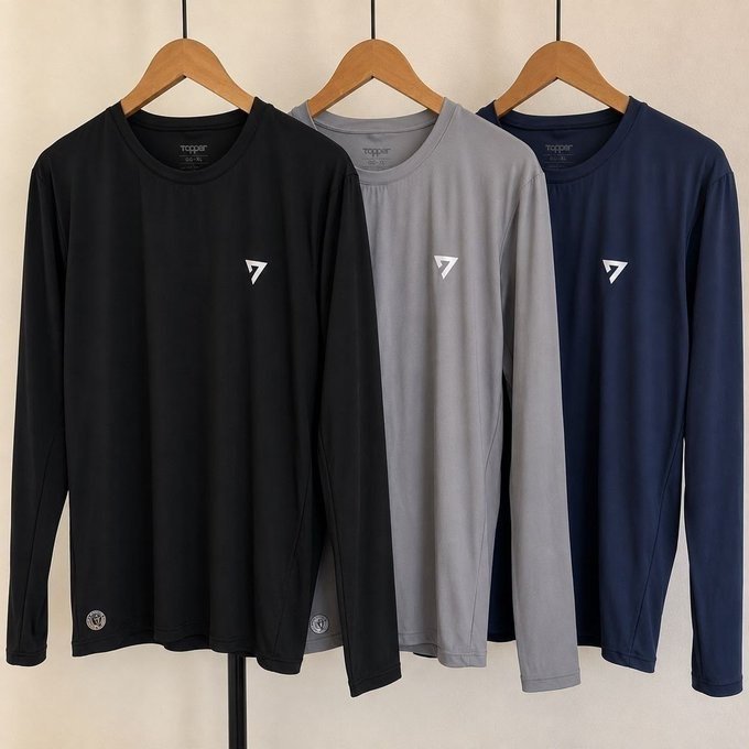 Kit com 3 Camisetas Térmicas Segunda Pele Camisa Uv50 - Frete Grátis