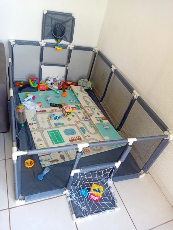 Cercadinho Bebê Infantil Cercado Grande 182×120×64cm