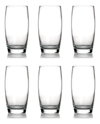 Kit 6 Copos Oca Nadir 300ml Vidro para Água e Suco