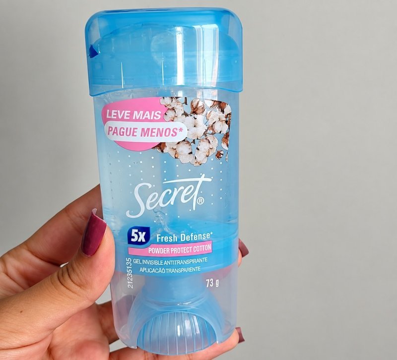 Secret Desodorante Antitranspirante em Gel Proteção de Algodão 73 g