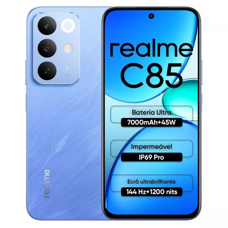 Celular Realme C85 6GB + 128GB - Versão Global