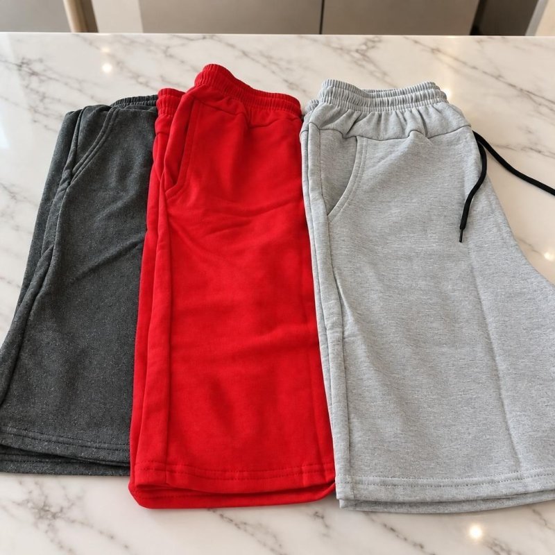 Kit 3 Peças Bermuda Masculina Tecido Moleton