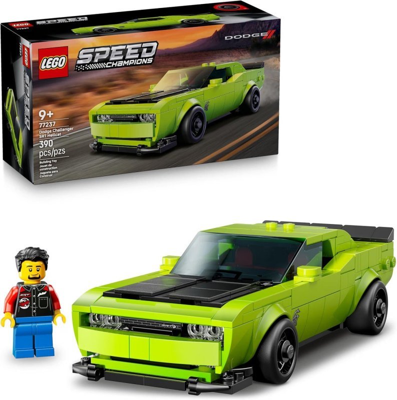 LEGO Speed Champions Carro Esportivo Dodge Challenger 77237 (390 Peças) + Frete Grátis