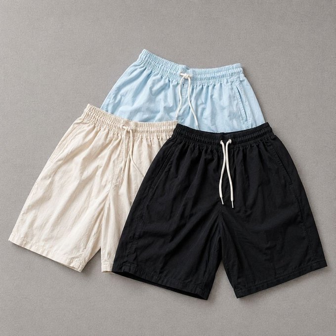 Kit com 3 Shorts Bermuda Linho
