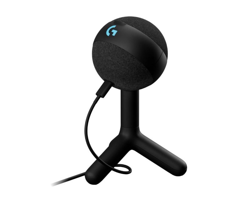 Microfone Condensador Gamer Logitech G Yeti Orb com RGB LIGHTSYNC, Captação Cardioide - Preto
