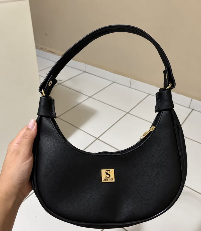 Bolsa Feminina Tote Meia Lua De Ombro E Mão