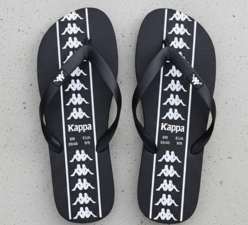 Chinelo Kappa Beach Adulto Unissex Em Borracha