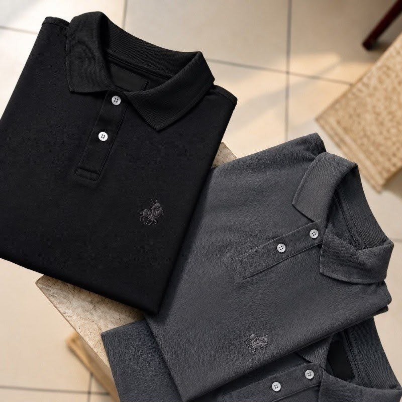 Kit 2 Camisa Polo Piquet Masculina Casual Premium (P ao GG)