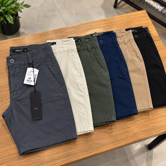 Bermuda Sarja Slim Chino Social