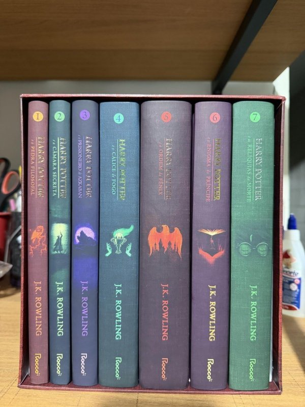 Box Harry Potter Premium Vermelho (7 Livros em capa dura) + Frete Grátis