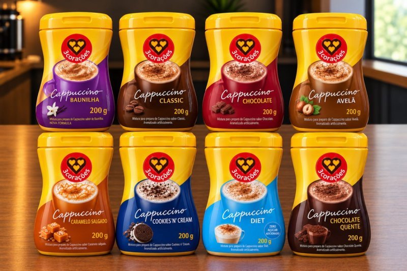 3 Corações Cappuccino 200g