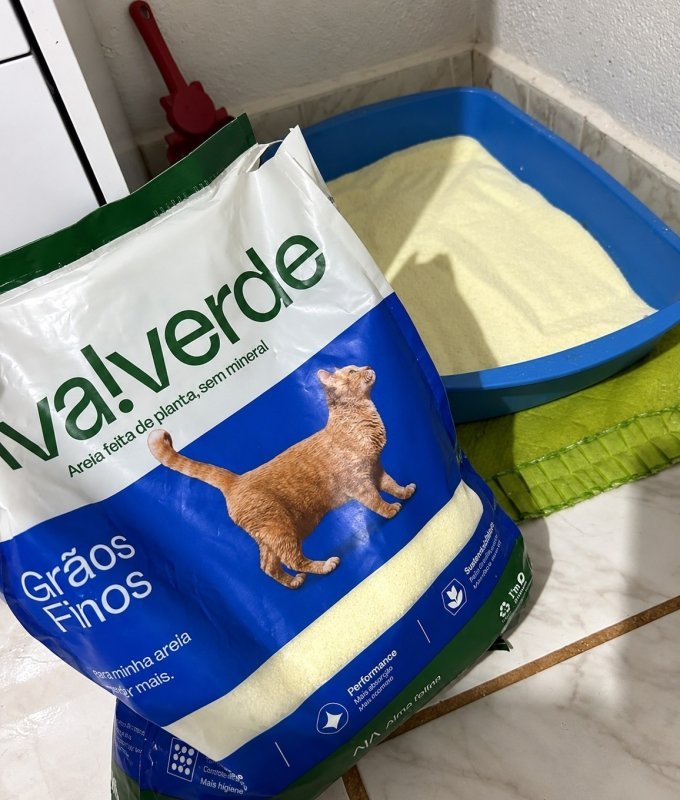 Viva Verde Areia Higiênica Biodegradável para Gatos Grãos Finos 4kg