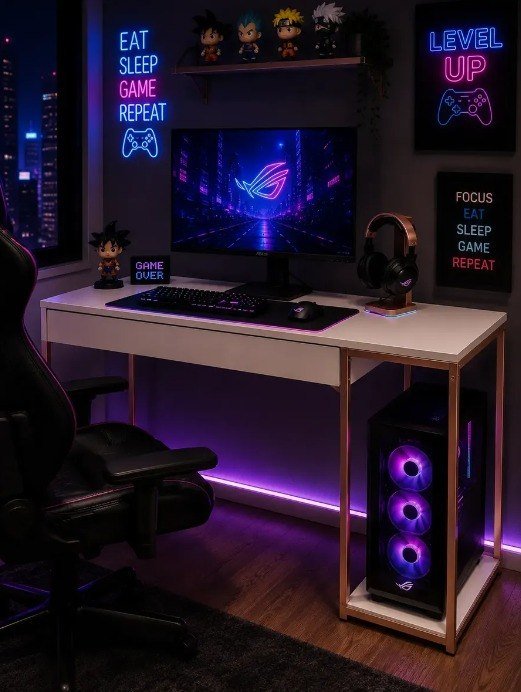 Escrivaninha Gamer Mesa Para Computador Com Suporte Para Cpu