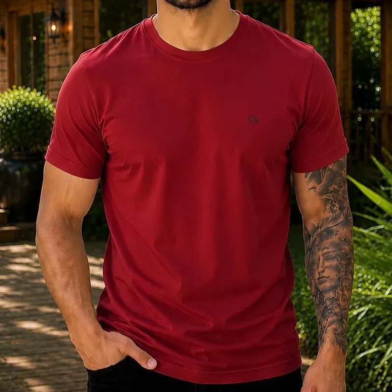 Camiseta Básica Ogochi Masculina Lisa Tecido Premium Oficial + Frete Grátis