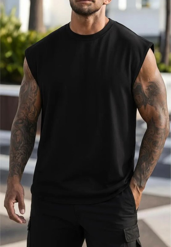 Regata Oversized Masculina Tamanho Grande Básica Lisa