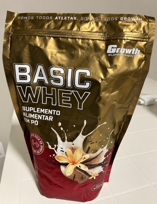 Basic Whey 1kg Growth Supplements - Baunilha
