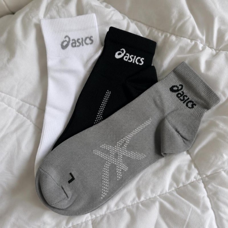 Kit 3 Pares de Meia Asics em Poliamida