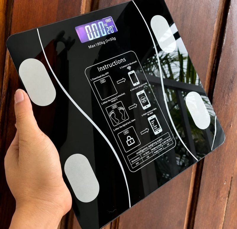 Balança Digital Bioimpedância Profissional smart imc 180kg