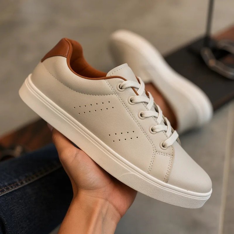 Tênis Masculino Off Sapato Casual Social Couro Promoção