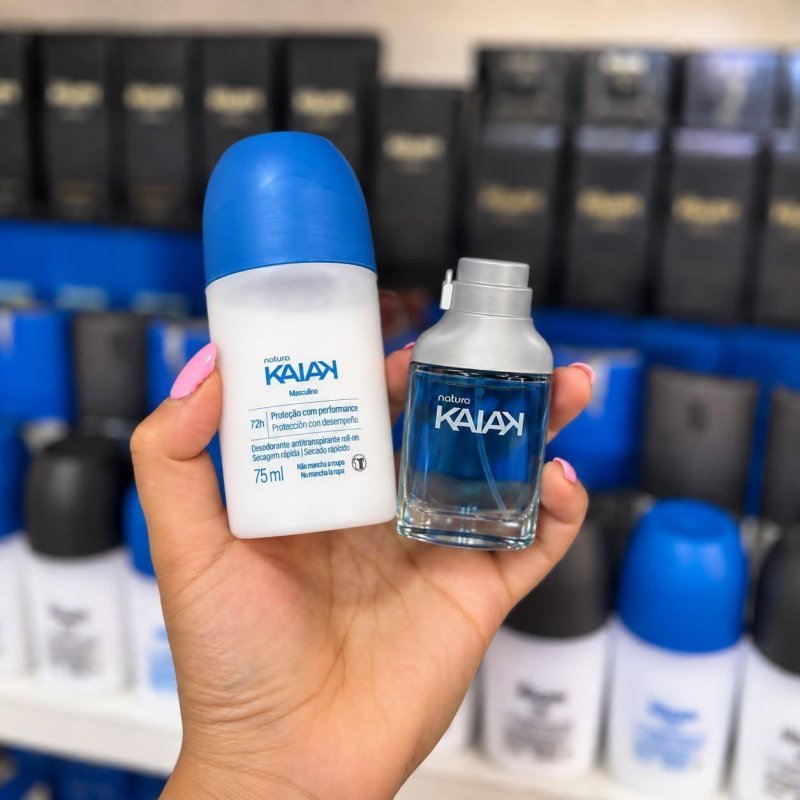 Kit Presente Kaiak (Perfume 25ml + Desodorante Roll-on 75ml + Sacola De Presente)