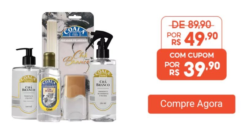 Kit coala Home Chá Branco - 4 Itens