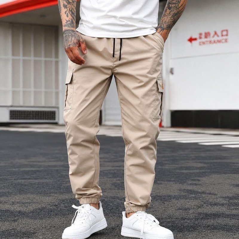 Calça Jogger Cargo Sarja Streetwear + Frete Grátis