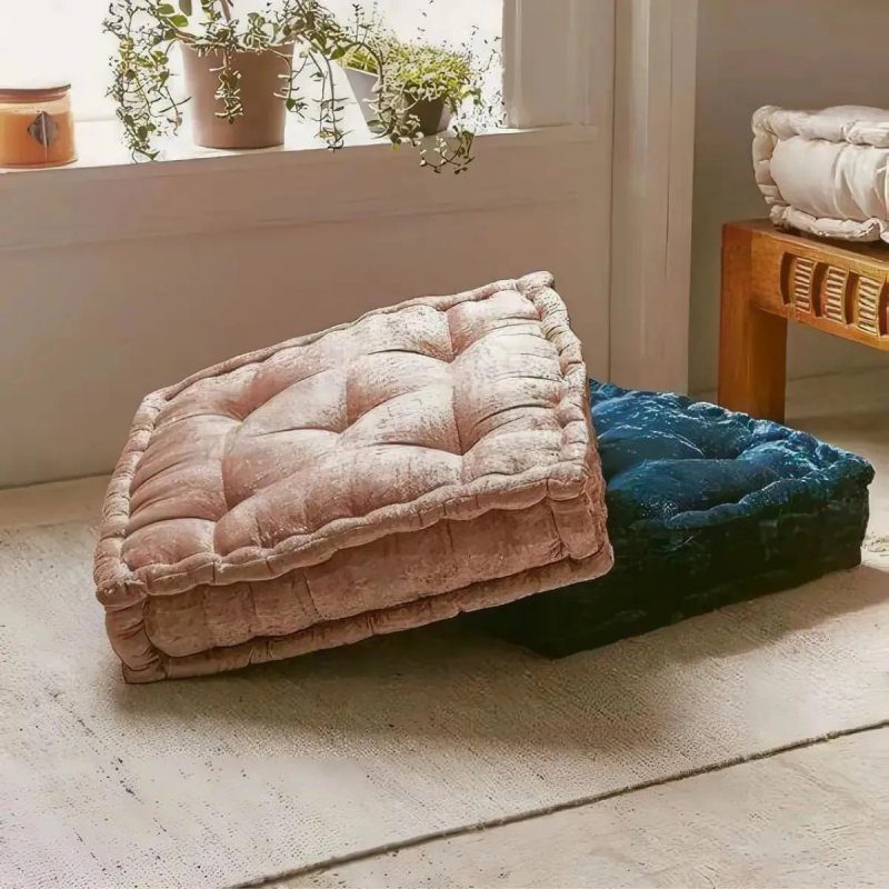 Almofada Futon Alta Turca 40x40x10cm – Chumbo