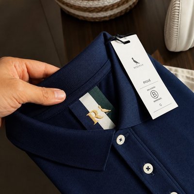 Camisa Polo Reserva Essence Básica Marinho Liso